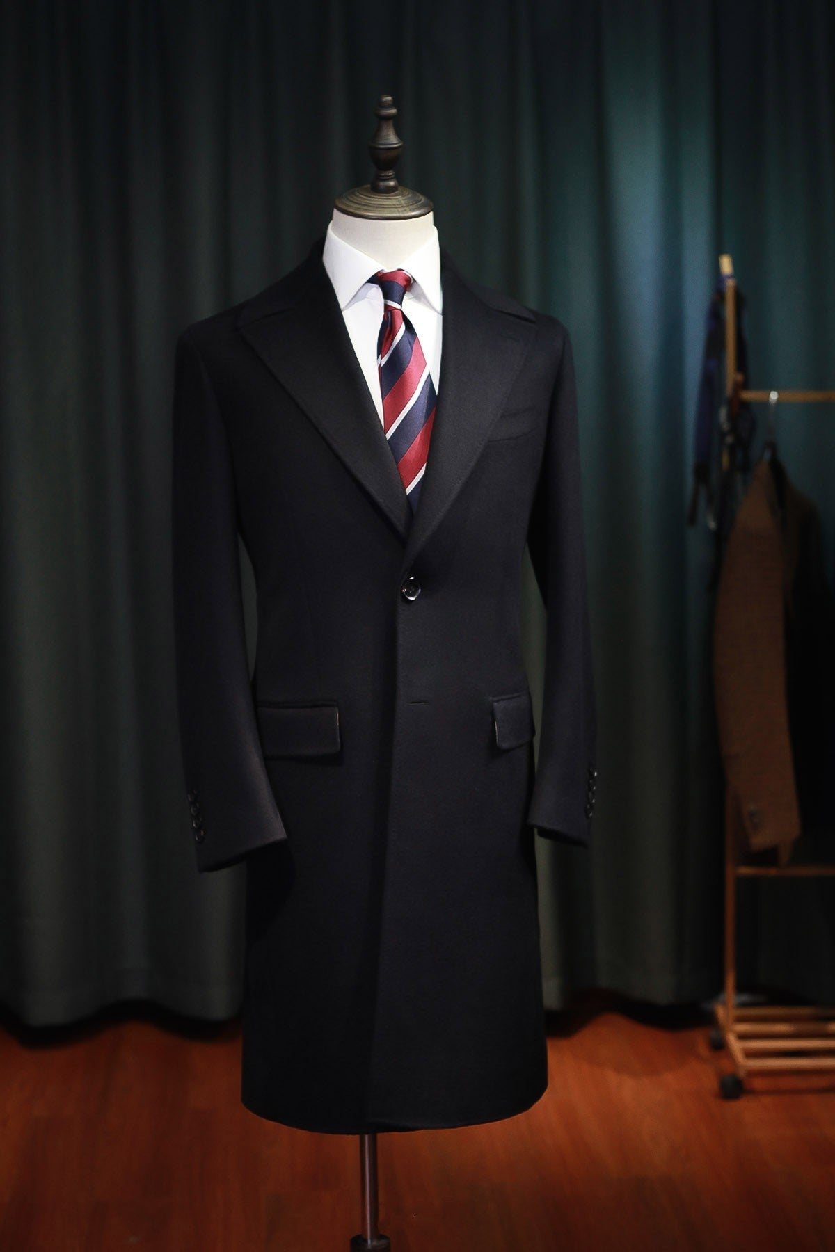 Padded Wool Polo Coat In Winter