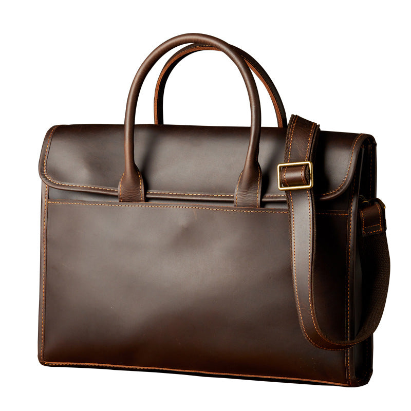 Men's OL Business Casual Leather Briefcase