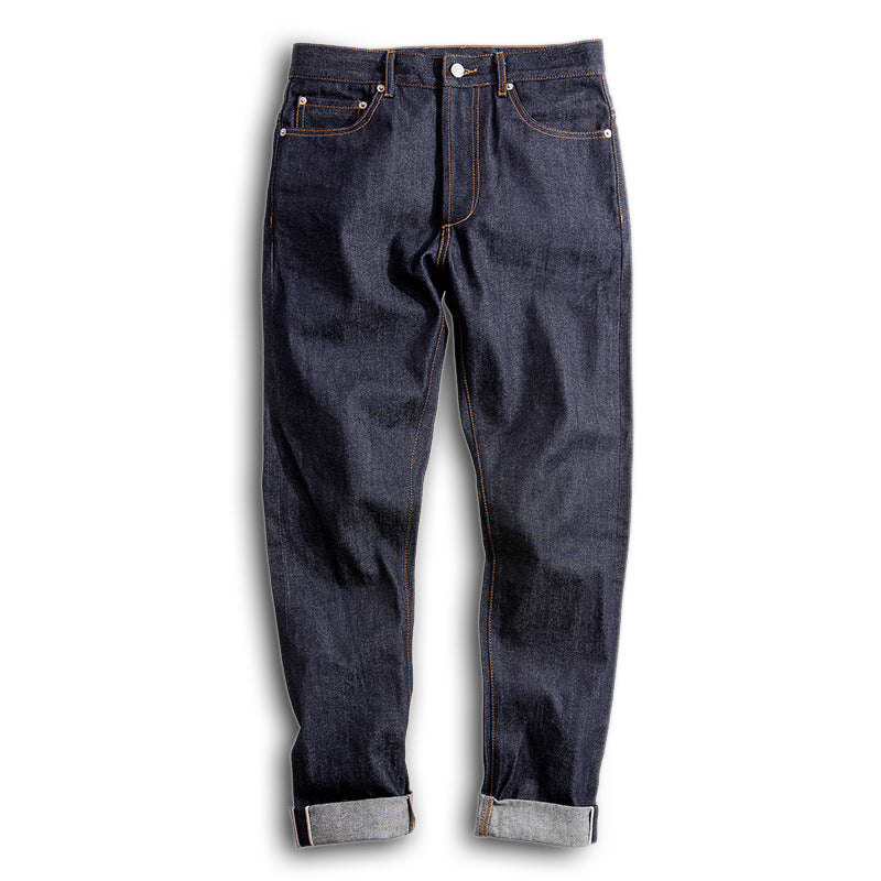 Primary color casual all-match straight-leg jeans