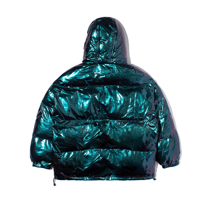 Bread clothing thickened solid color reflective tooling jacket.