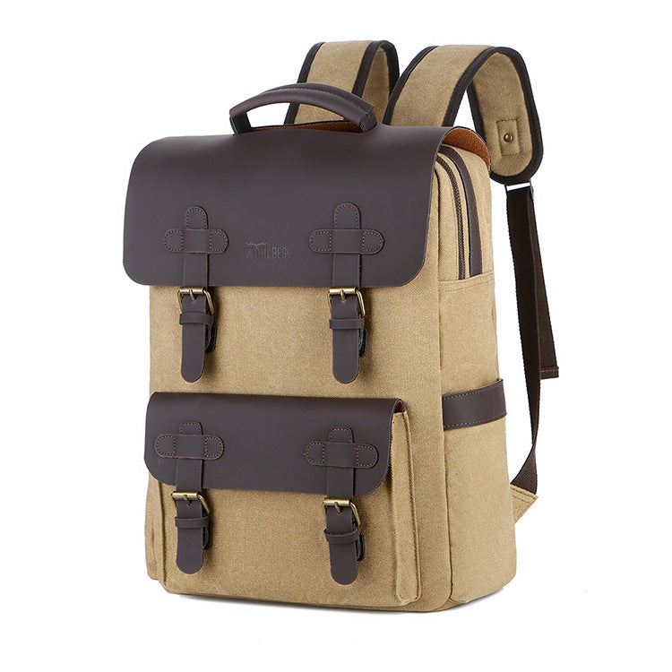 Men's Canvas Computer Casual Outdoor Travel Backpack