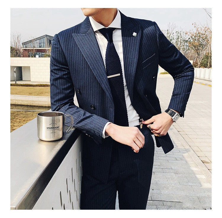 Business leisure trend handsome British style suit