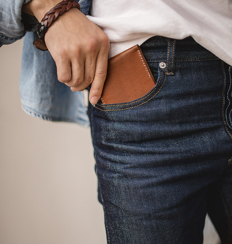 Primary color casual all-match straight-leg jeans