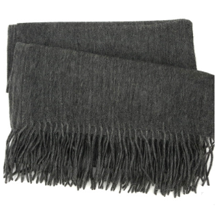 Men's cashmere scarf virgin woollen popular wild solid color warm thick scarf monochrome shawl