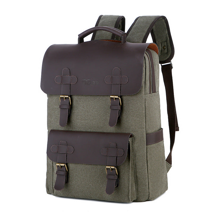 Men's Canvas Computer Casual Outdoor Travel Backpack