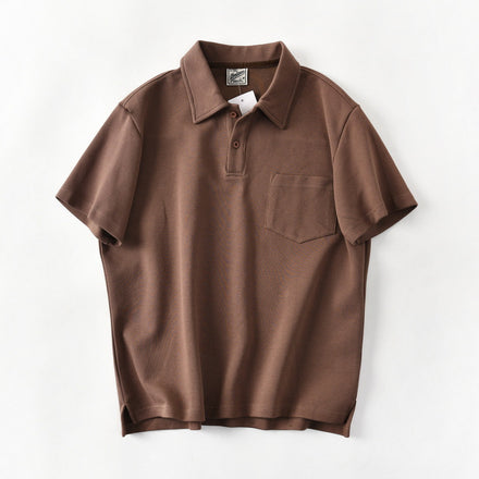 Cotton Loose Silhouette Casual Polo Shirt Men