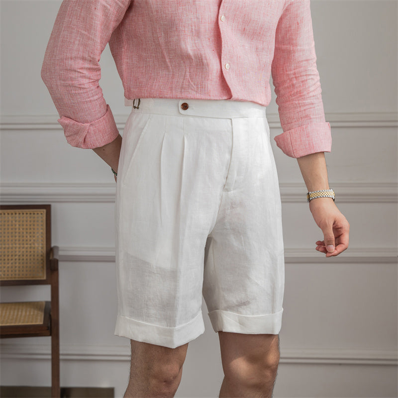 Linen Gentry Breathable Shorts Slim Slim All-in-one Man