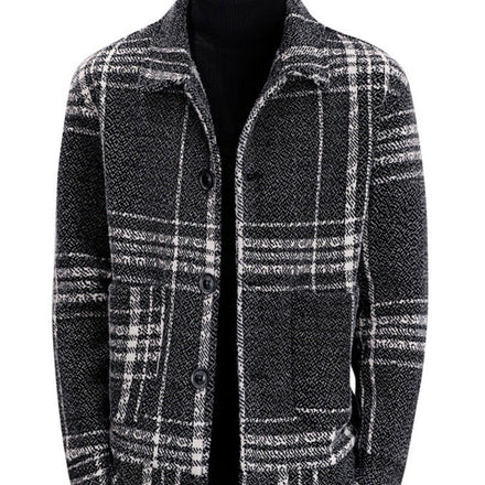 Slim Lapel Jacket Short Style Woolen Coat.