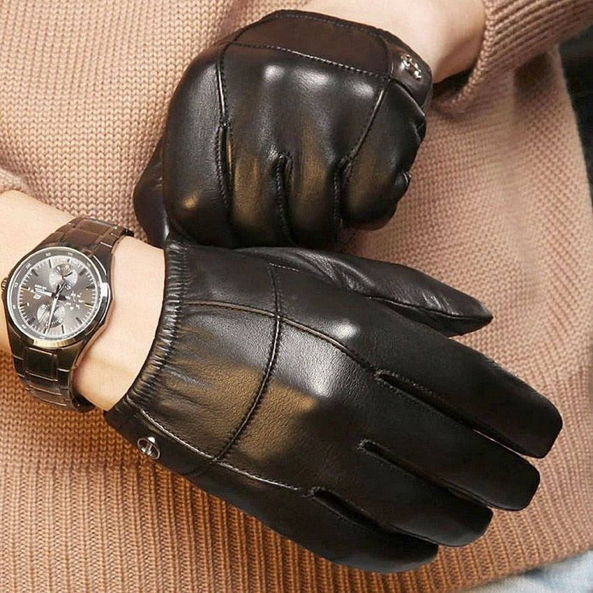 Men's leather gloves