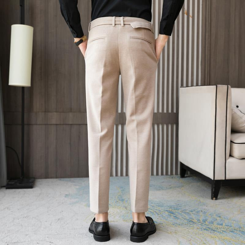 Men's Thickened Trend Casual Korean Cropped Pants