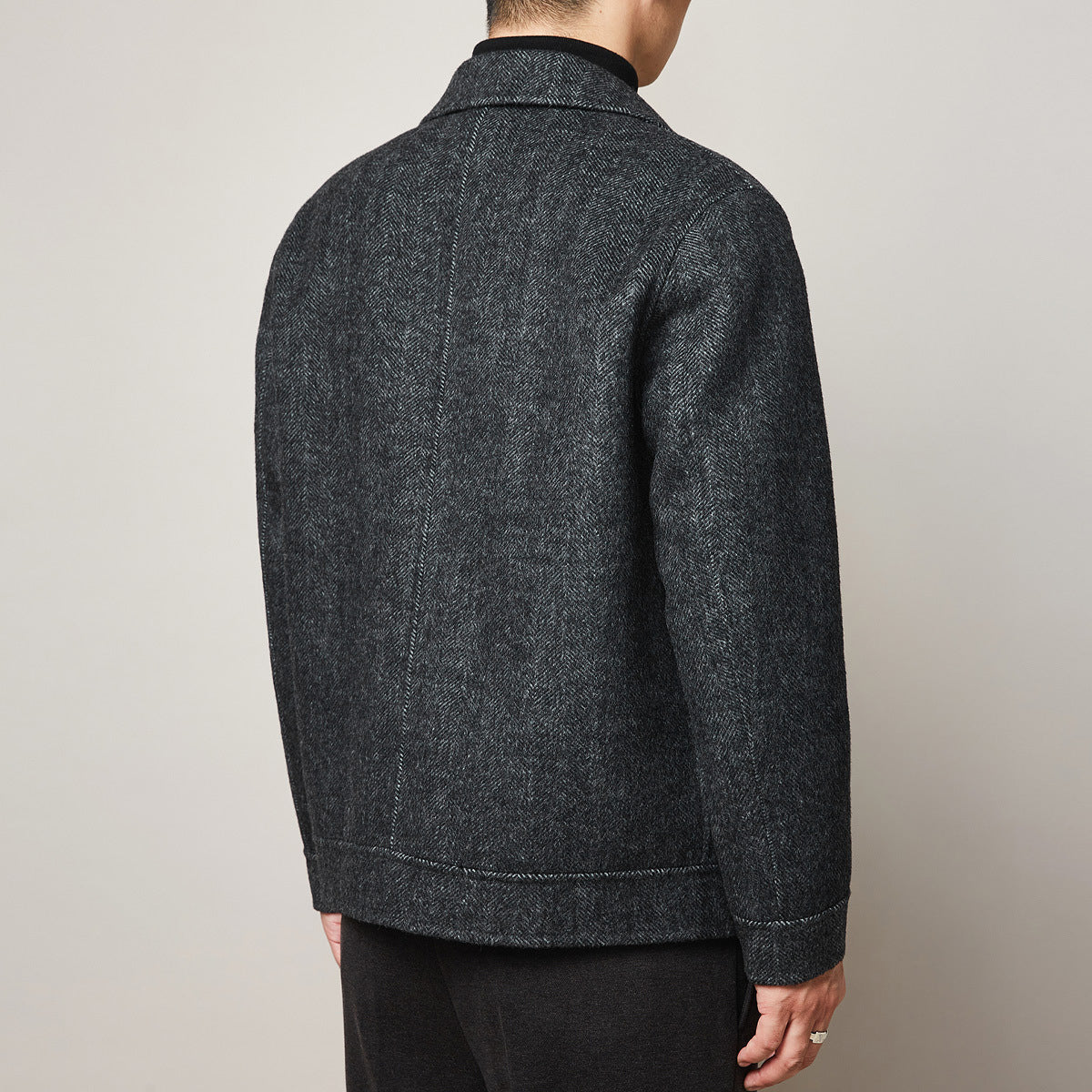 Lapel Thick Wool Double-sided Woolen Coat