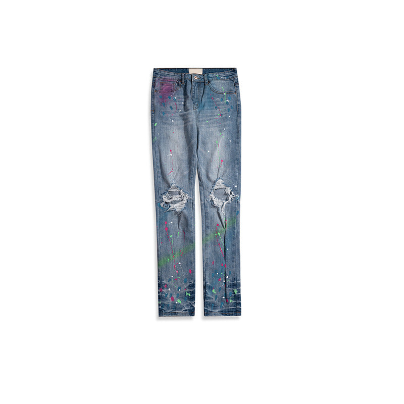 Splash ink gradient jeans