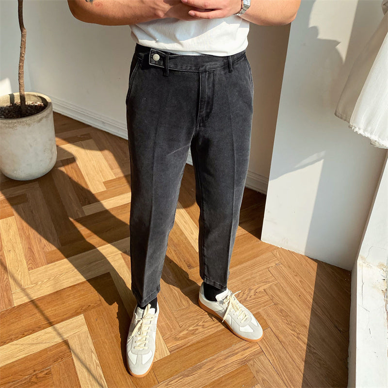 Casual Straight Pants Trendy Fashion Slim