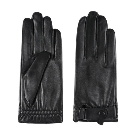 Leather Gloves Men's Winter Warm Sheepskin