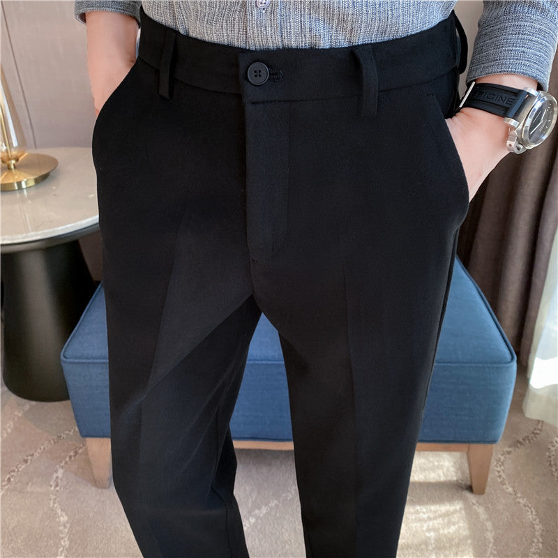 Men's Brushed Heavy Woolen Casual Pants