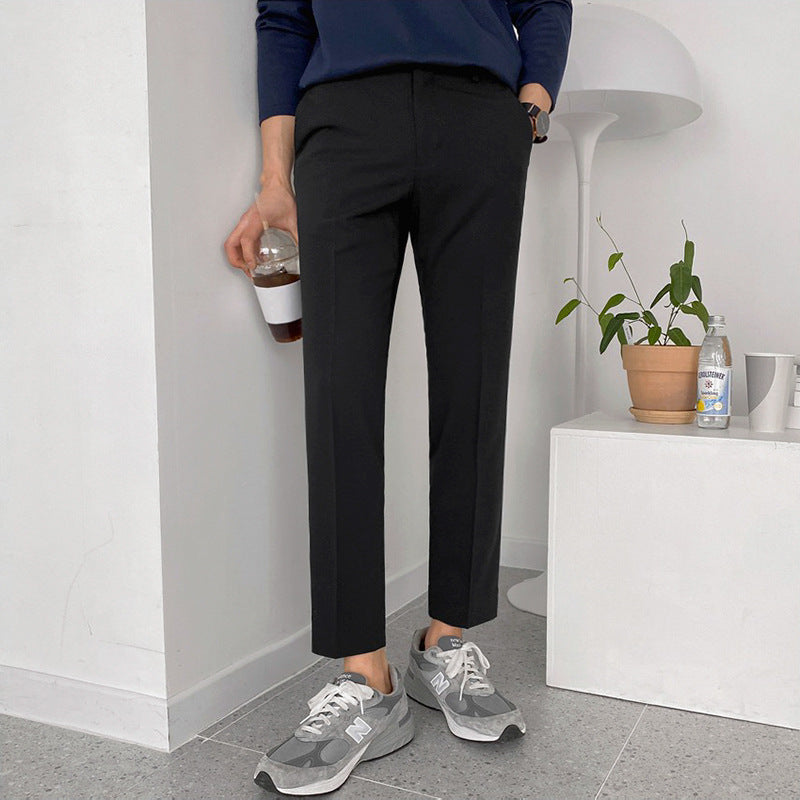 Nine Point Slim Korean Casual Pants.