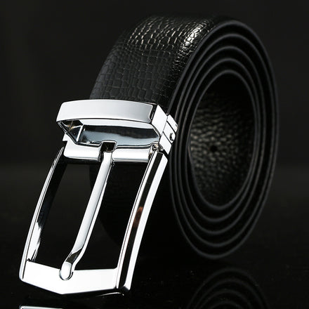 Leather men's belt