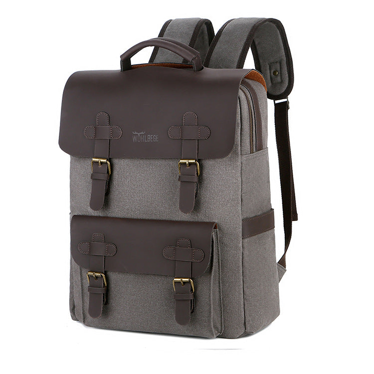 Men's Canvas Computer Casual Outdoor Travel Backpack