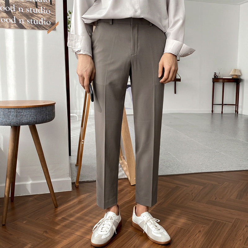 Nine Point Slim Korean Casual Pants.