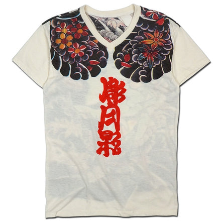 Japanese short sleeve printed T-shirt