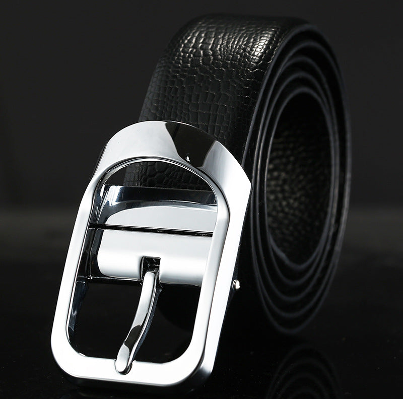 Leather men's belt