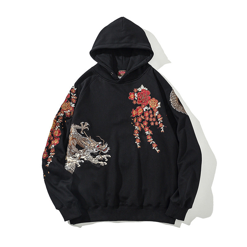 Heavy Industry Dragon Embroidered Men's Hooded Hooded Jacket