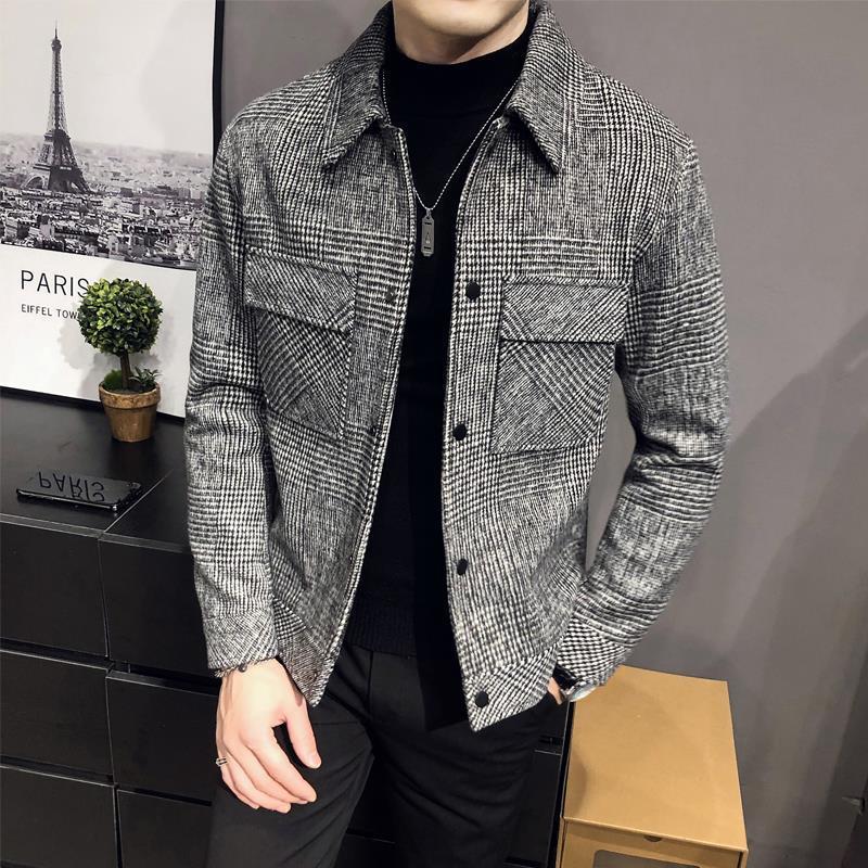 Men Slim Jacket Fashion Thickening Trend