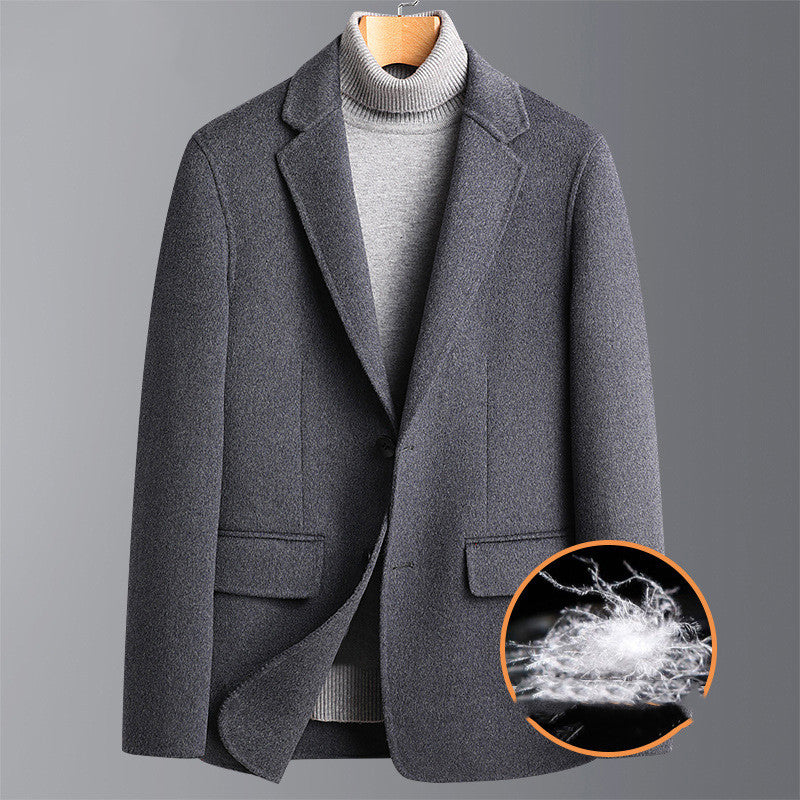 Men's Thickened Warm Double-sided Woolen coat