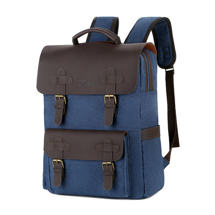 Men's Canvas Computer Casual Outdoor Travel Backpack