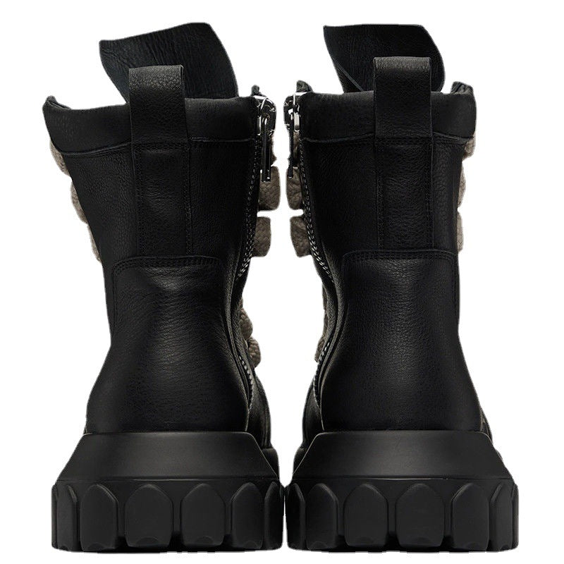 Individual Motorcycle Zipper Boots In Europe And America